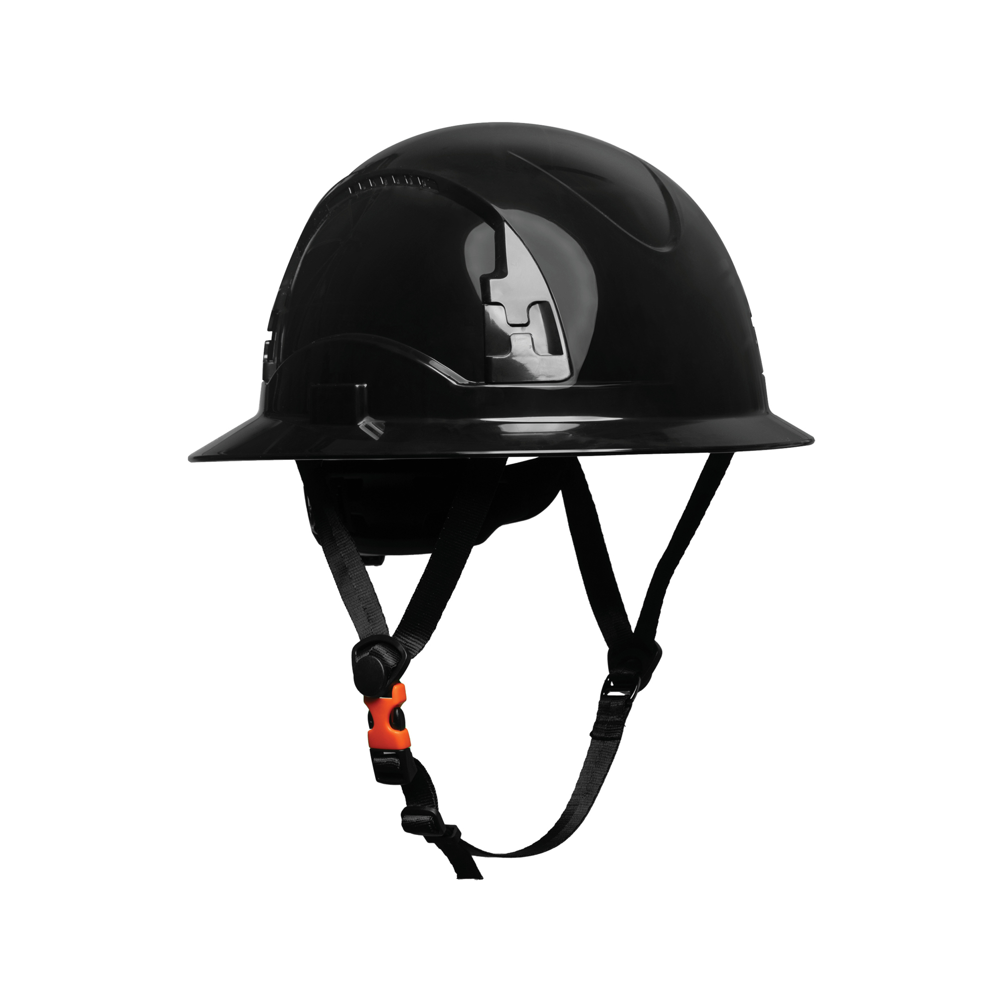 Malta Dynamics APEX Vented Full Brim Safety Helmet — Type 2, Class C, ANSI Z89.1, EN12492, Black, Model# HHBLK4004